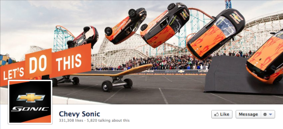 chevy sonic facebook cover photo
